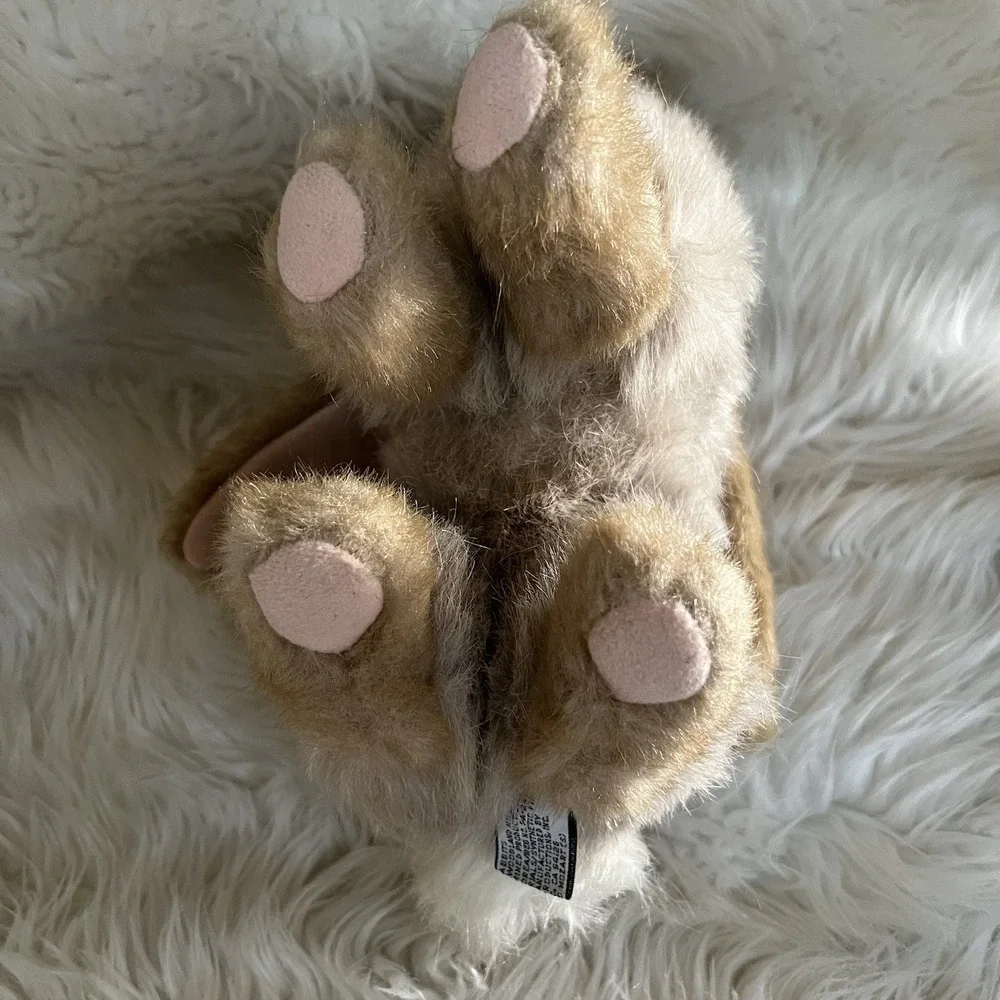 1989 Realistic Applause Remarkable Rabbit Item 20570 Mozart Bunny Tan Bead Eyes‎
